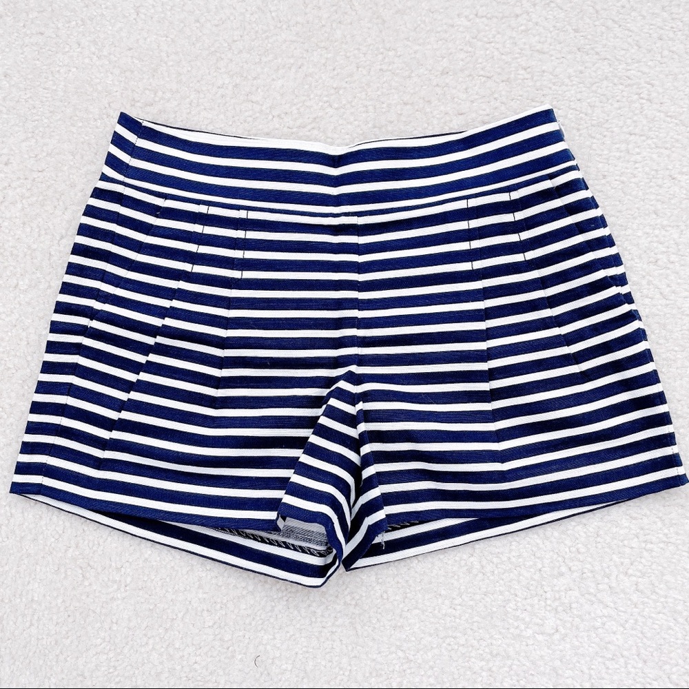 NWT J crew Factory Navy Striped Short Shorts Pants